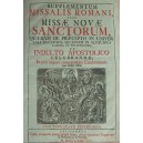 Supplimentum Sive Missae Novae Sanctorum um 1770