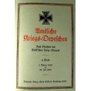 Amtliche Kriegsdepeschen des 1.Weltkrieg *