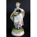 feine Bisquitporzellanfigur - st&auml;dt. Tracht  19 Jhd *