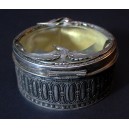 Jugendstil Schatulle - Messing -  versilbert